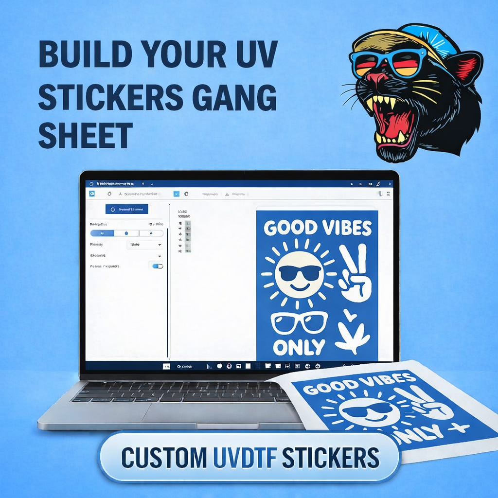 Build Your UV Stickers Gang Sheet